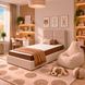 Bed with Mattress LILO Chocolate + Bean Bag Chair